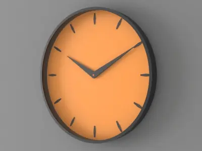 Realistic wall clocks 9-12 3D model