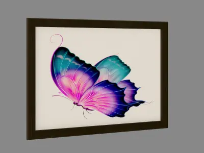 Wall Painting Low-poly 3D model purchase