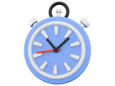 3d time icon 3D model