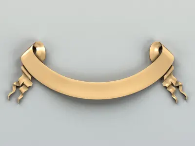 Decorative Ribbon 010 3D model