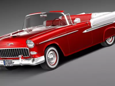 Chevrolet Bel Air Convertible 1955 3D model