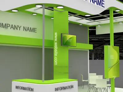 3D Exhibition and Booth 3D model