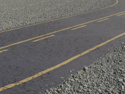 8K Asphalt Road Street texture bundle with different lines Texture