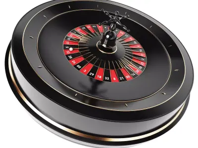 3D Roulette Model casino roule wheel 3D model