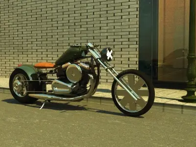 new motorcycle design 3D model