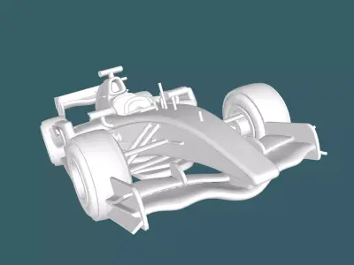 f1 race car 3D print model