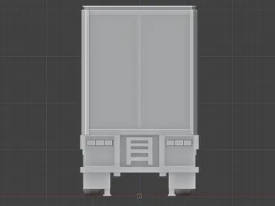Standard Flat TILT Semi Trailer Truck 3D Model 3D print model