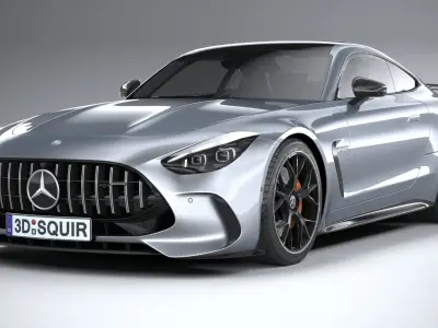 Mercedes-Benz AMG GT Coupe 2024 LowPoly 3D model