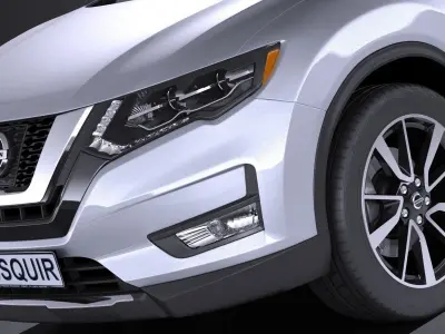 Nissan X-trail 2017 3D model