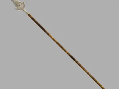Swiss polearm 3D model