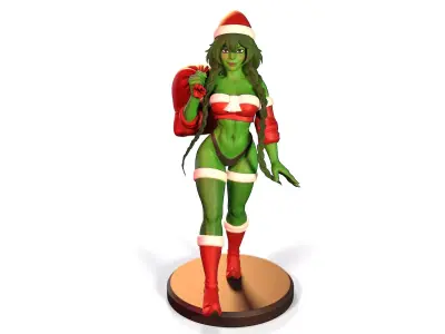 Grinch girl 3D print model