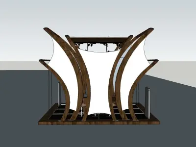 stall pavilion 3D model