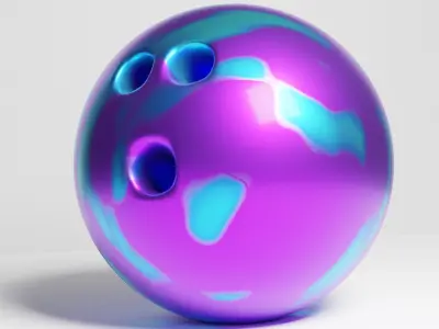 Bowling ball Evolution 3D model
