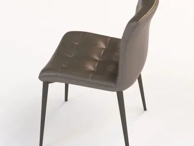 Design Depot Bontempi Casa Kuga Steel Leg Chair 3D model