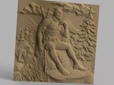 Decorative Bas-Relief Wall Art Collection 3D print model
