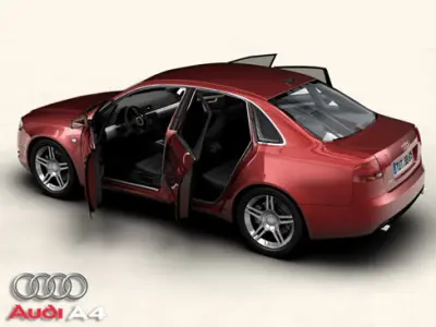 Audi A4 Sedan 2005 3D model