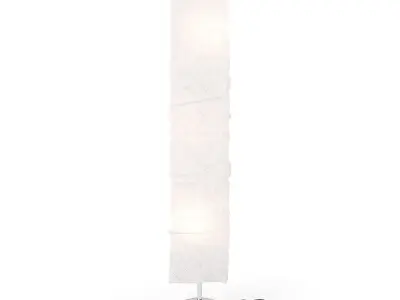 Fabric Shade Floor Lamp 3D model