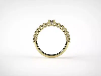 Anello donna motivi Free 3D print model