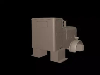 Peterbilt 281 1954 TRUCK 3D PRINT MODEL 3D print model