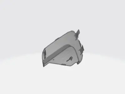 Toyota Yaris 2011-2014 front bumper Tow Cover  2Piece 3D print model