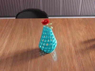 Wireframe Vase - 007 3D print model