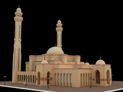Al Fateh Mosque 3D model