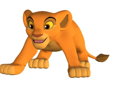 Kiara Cub Low-poly 3D model