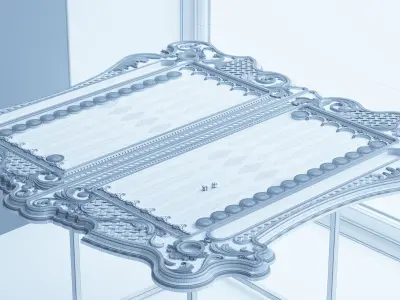 Backgammon table 3D model