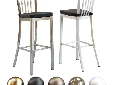 Crate and Barrel - Delta Bar Stool 3D model