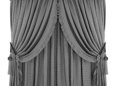 Curtains571 curtain Low-poly 3D model