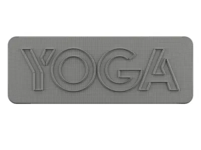 Yoga Neon Sign 3D model purchase