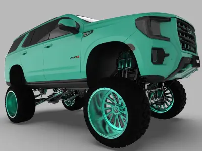 2021 Lifted truck  3D model