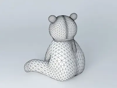 Knut polar bear with scarf Free 3D model