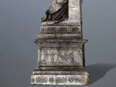 statue Low-poly 3D model shop