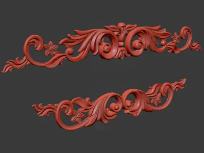 Ornament Gold 01 3D model