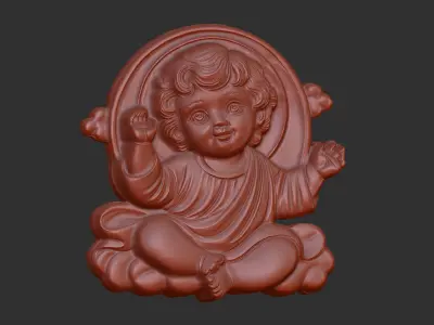 cute smile  infant jesus cnc model 3D print model