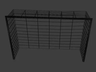 Basic futsal court Free 3D model