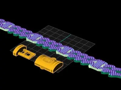 cuban chain luxury   3D print model