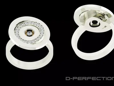 Chopard Happy Diamond Ring 3D print model