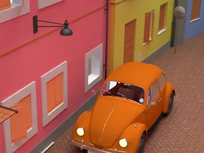 beetle volkswagen 3D model