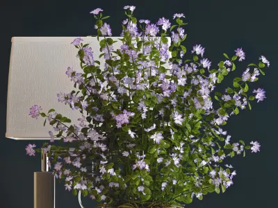 Decorative vase set 3D model