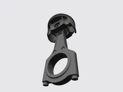 Piston and Connecting Rod Free 3D print model