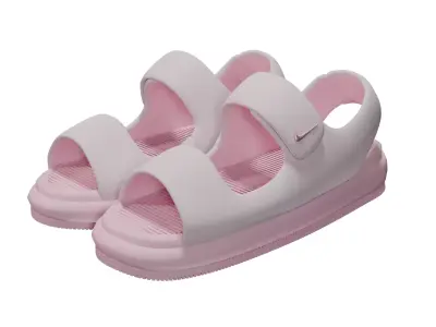 NIKE CALM WOMEN SANDALS Low-poly 3D model