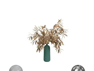 branches in vase 3D model