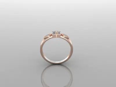 Solitaire Ring SR66 Version 1 3D model