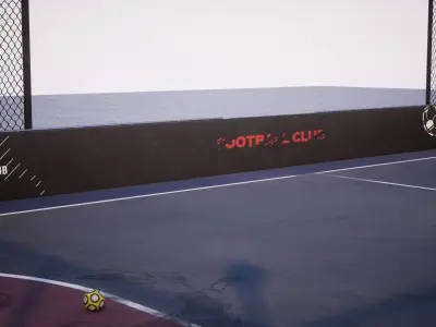 Street football set 1  GameReady UE Low-poly 3D model