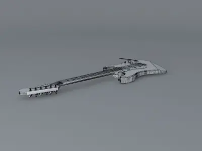 70s Fender stratocasterguitar Free 3D model
