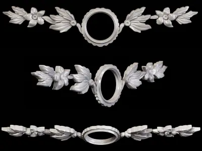 Classic carved 037 3D model
