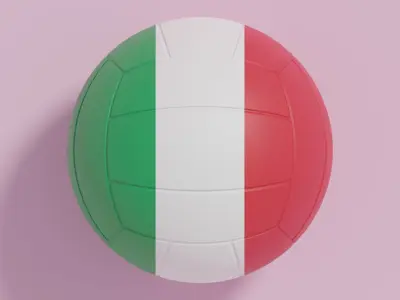 Flag Volleyball Ball Collection 2 3D model