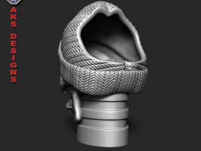 Skull with cap version 2 Penholder cum flowerpot 3D print model